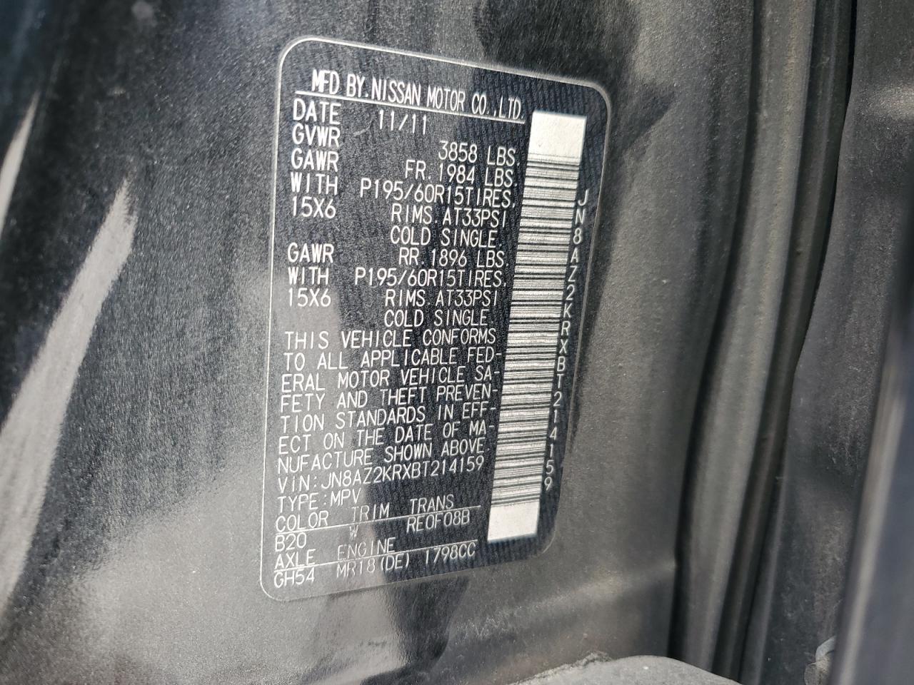 2011 Nissan Cube - Image 15