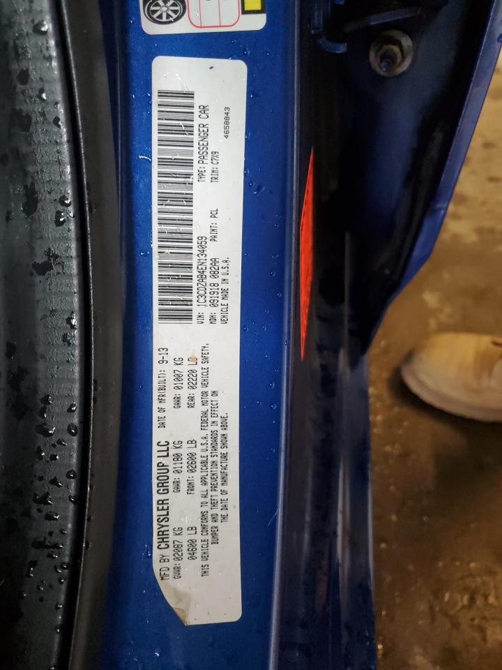 2014 Dodge Avenger Se VIN: 1C3CDZAB4EN134059 Lot: 82315974