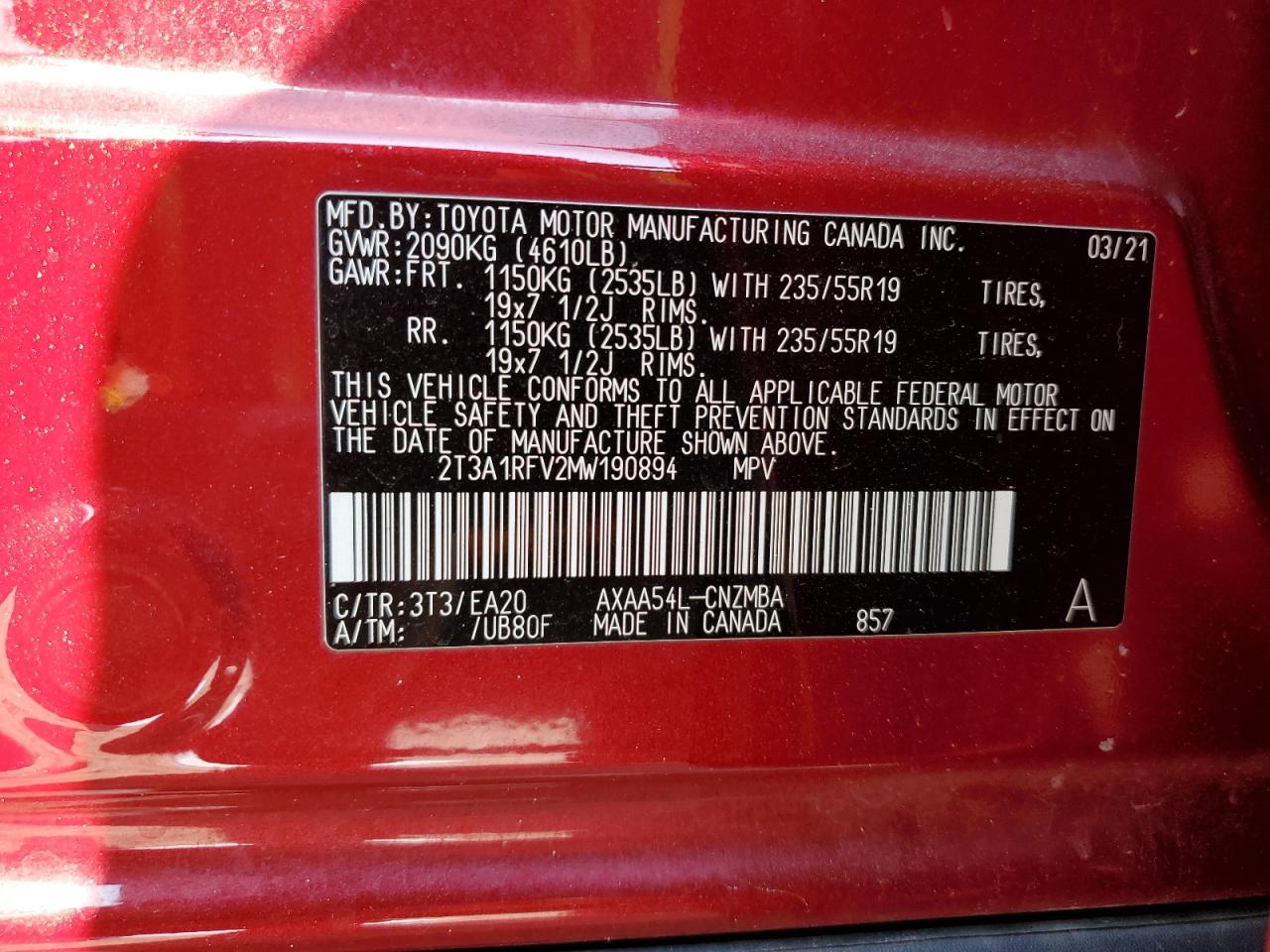 2021 Toyota RAV 4 - Image 14