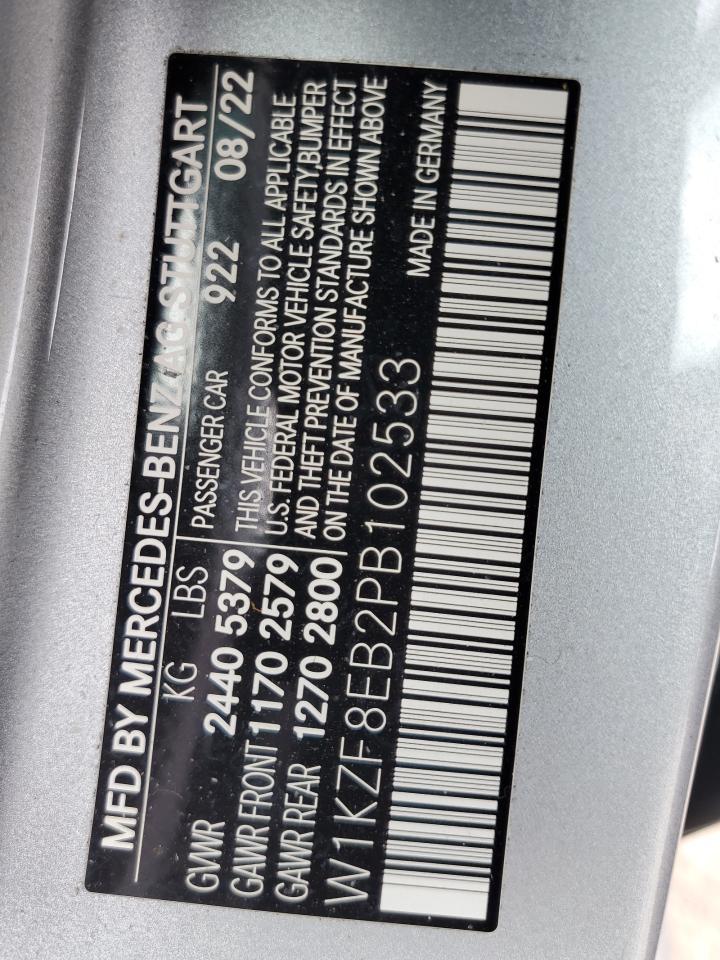 2023 Mercedes-Benz E 350 4Matic VIN: W1KZF8EB2PB102533 Lot: 81264324