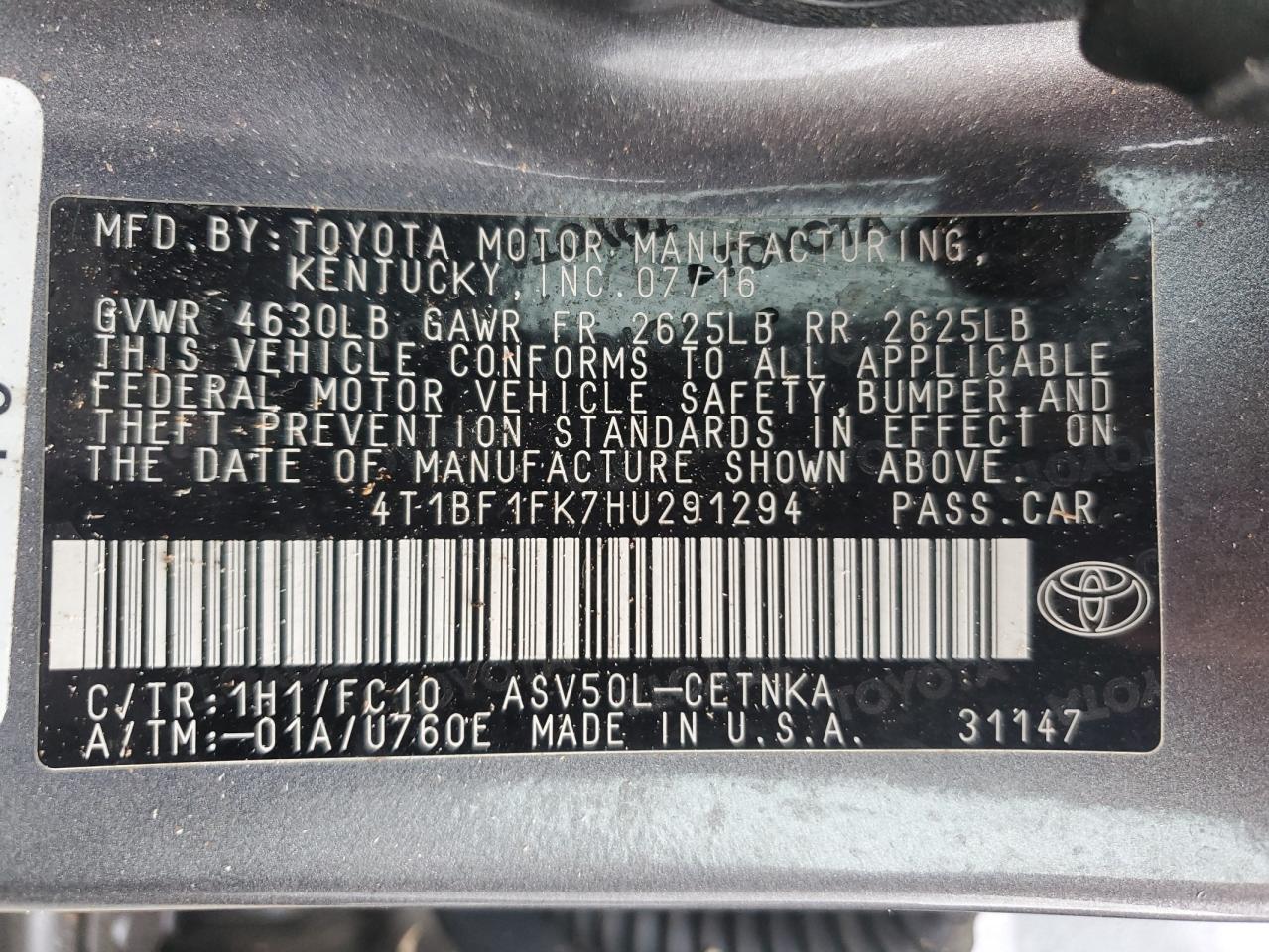 2017 Toyota Camry - Image 12