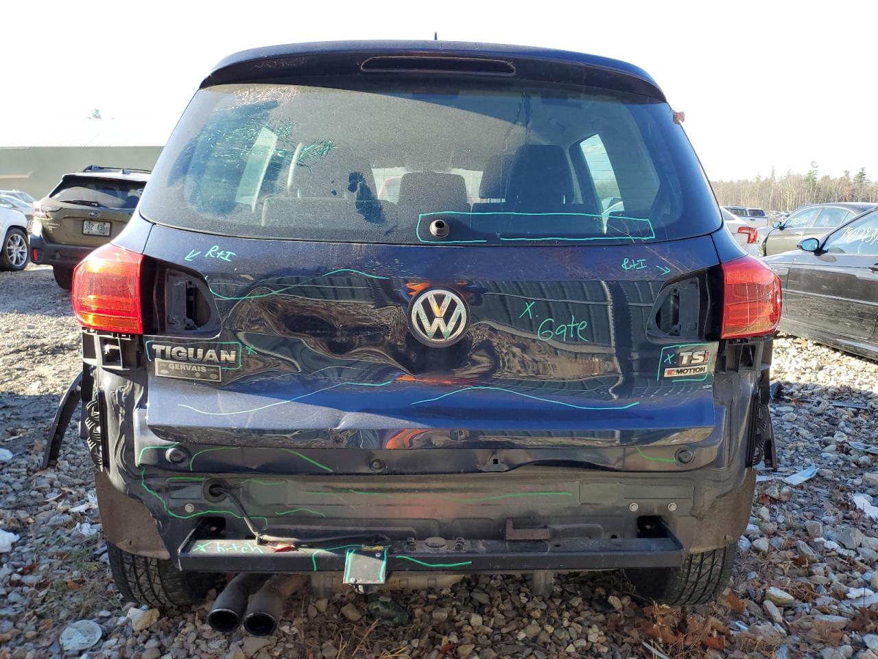 2016 Volkswagen Tiguan S VIN: WVGBV7AX5GW563210 Lot: 78962244