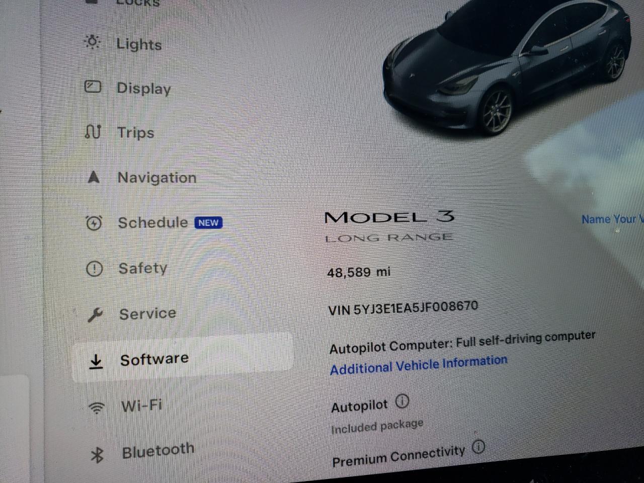 VIN 5YJ3E1EA5JF008670 2018 TESLA MODEL 3 no.9