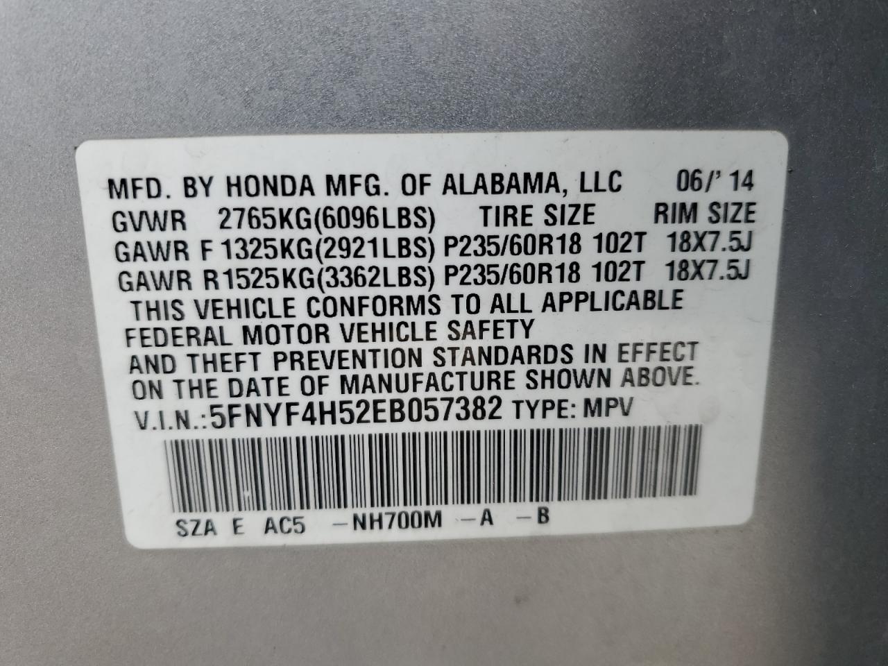 2014 Honda Pilot - Image 14