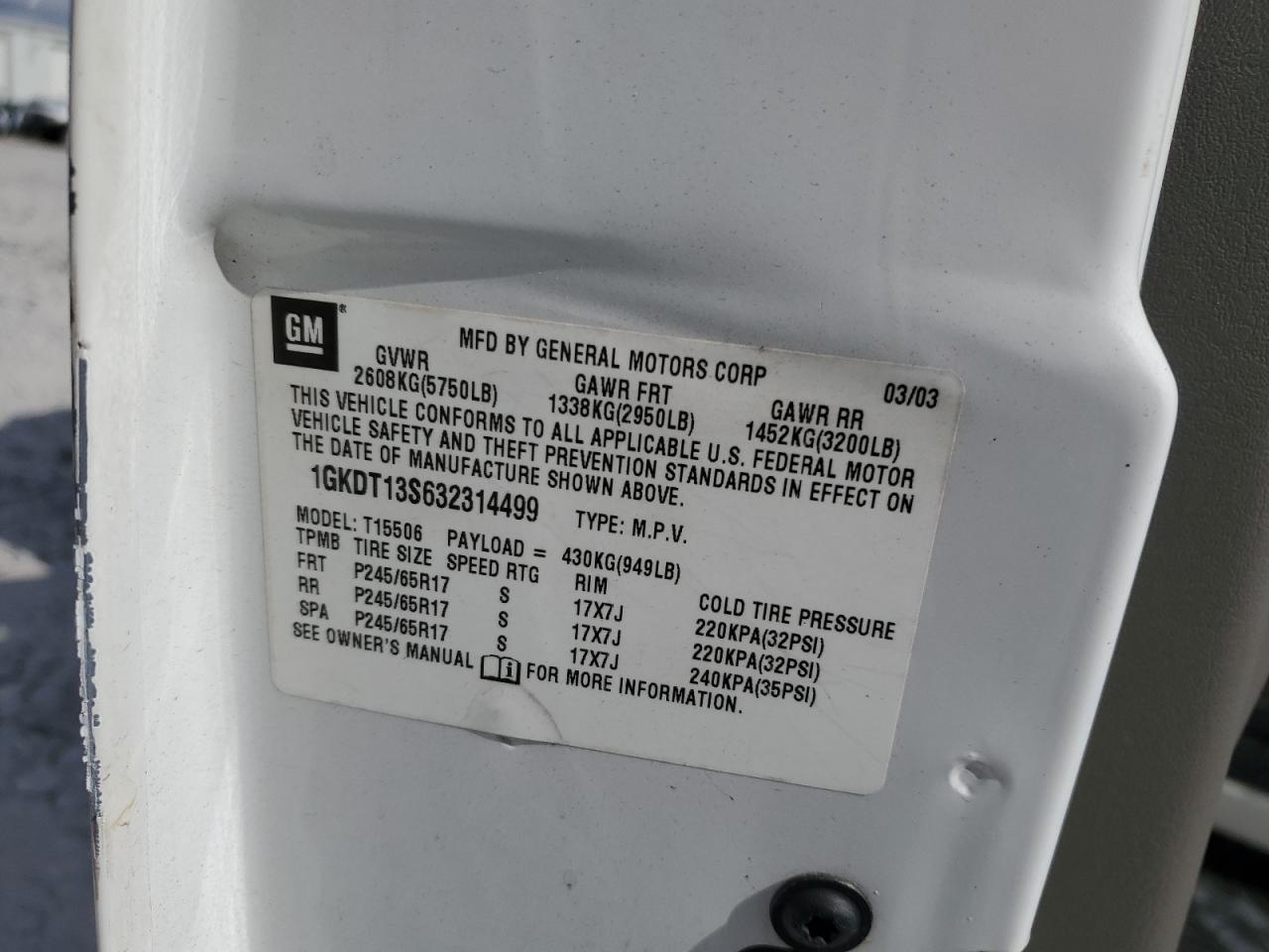 2003 GMC Envoy - Image 12