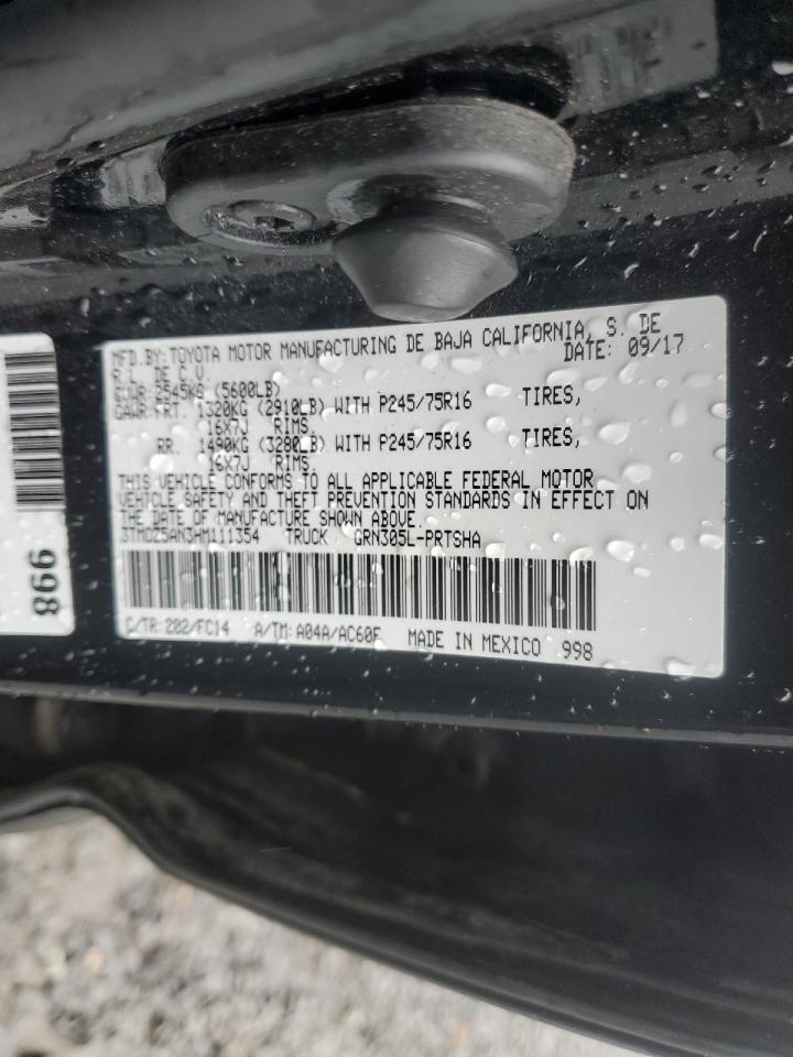 2017 Toyota Tacoma Double Cab VIN: 3TMCZ5AN3HM111354 Lot: 82046634