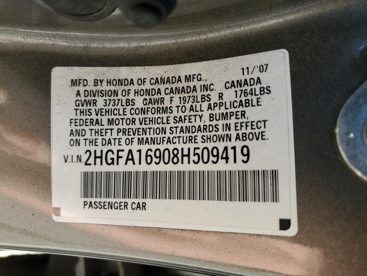2008 Honda Civic - Image 12