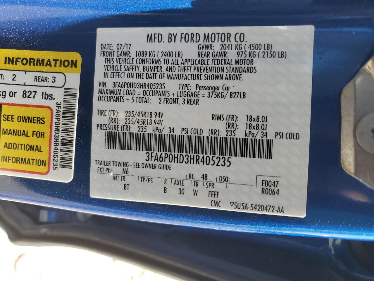2017 Ford Fusion - Image 13