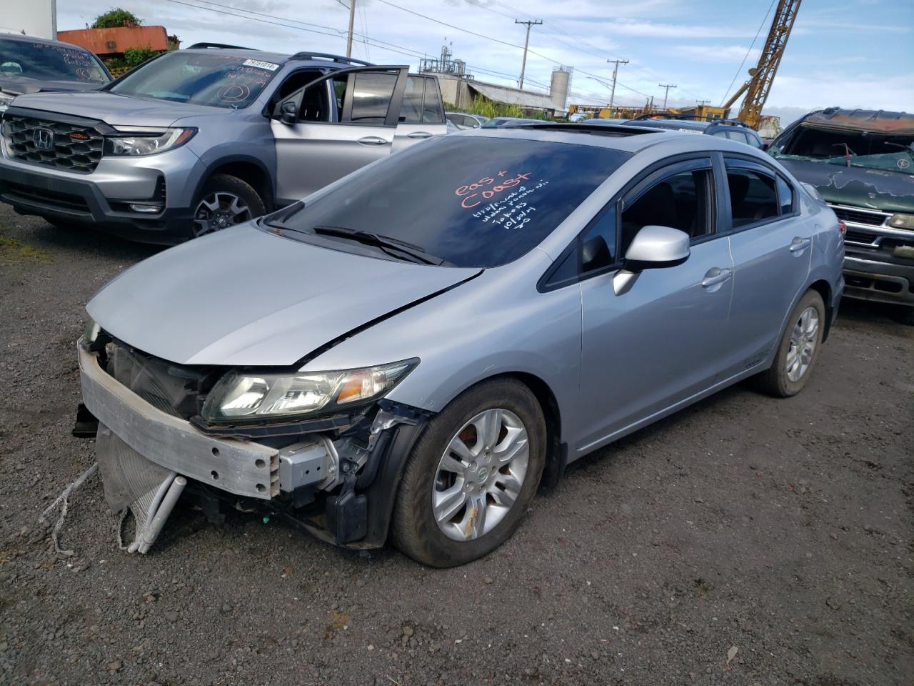 VIN 2HGFB6E50DH702415 2013 HONDA CIVIC no.1