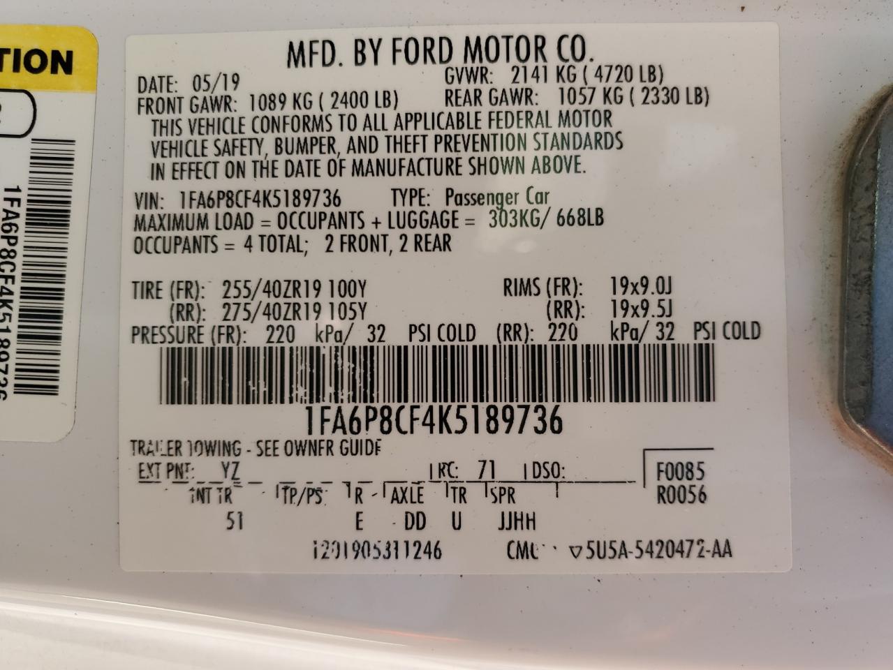 2019 Ford Mustang - Image 15