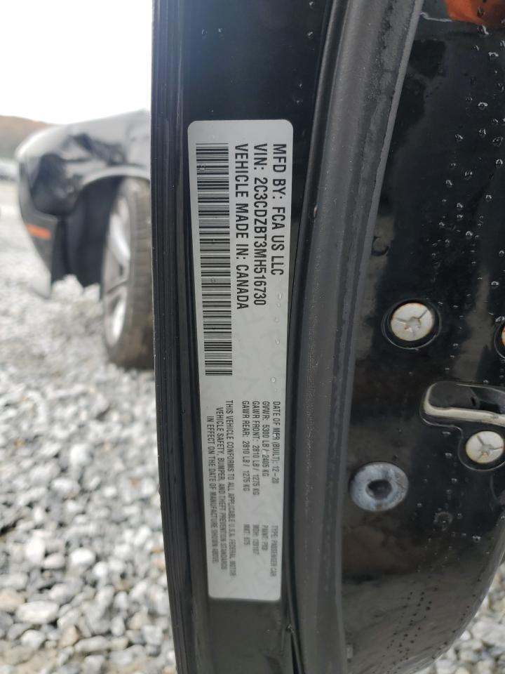 2021 Dodge Challenger R/T VIN: 2C3CDZBT3MH516730 Lot: 82562384