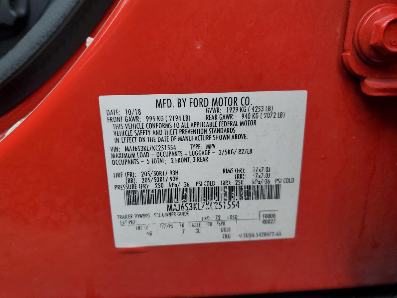 2019 Ford EcoSport - Image 15