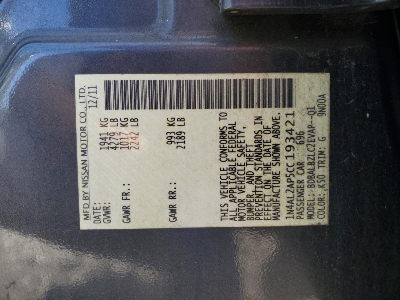 2012 Nissan Altima - Image 15
