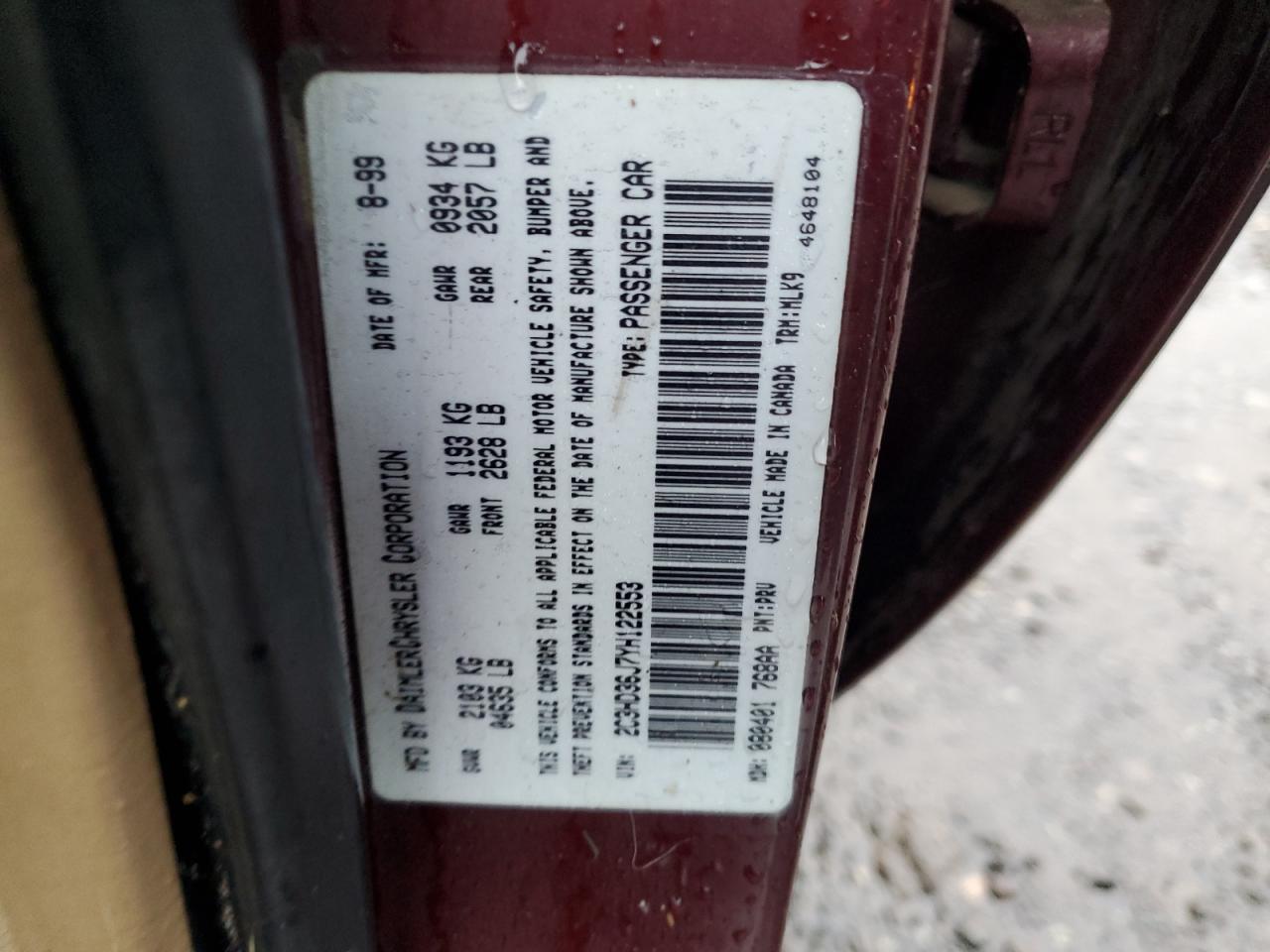 2000 Chrysler Concorde - Image 14