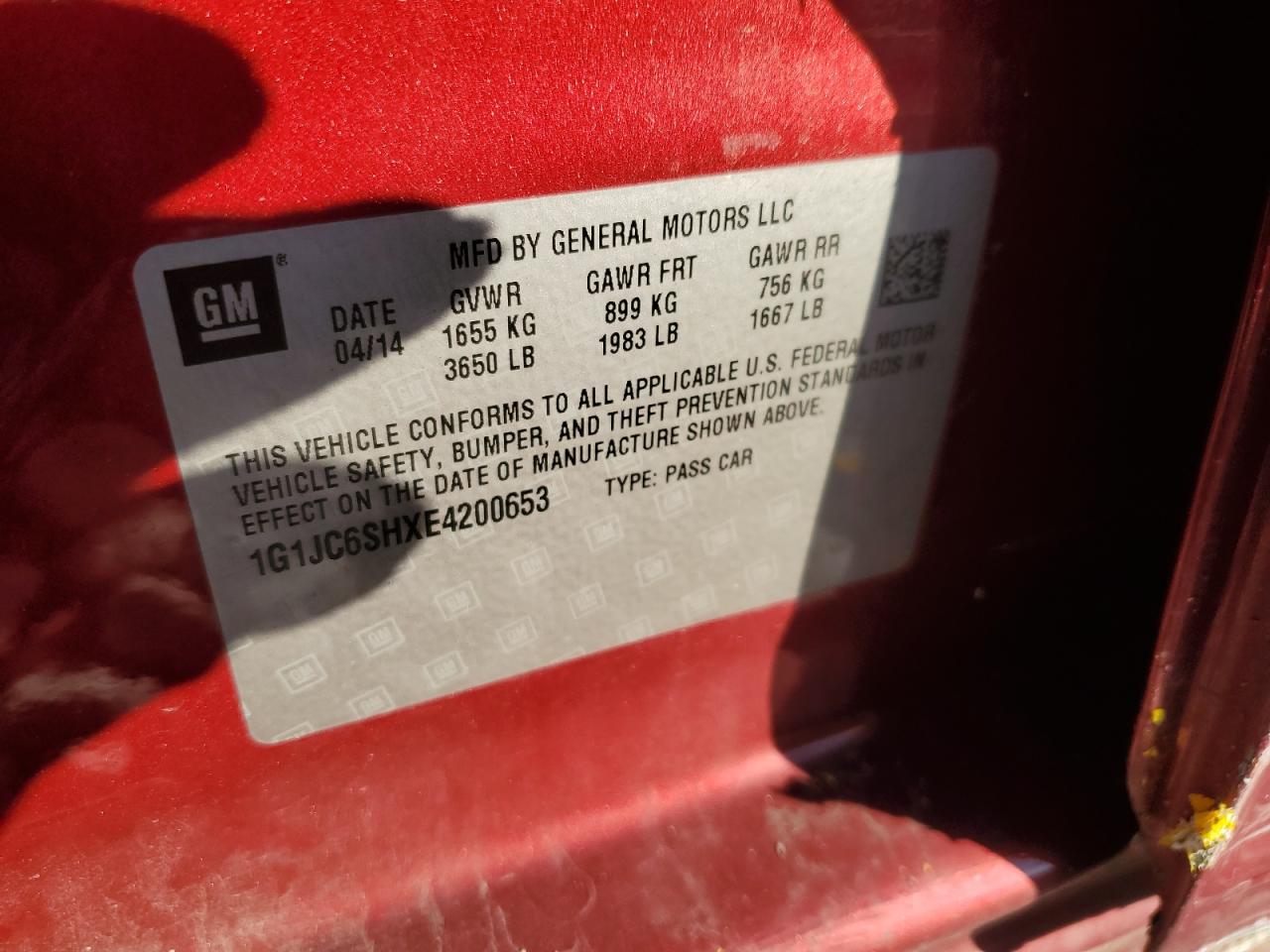 2014 Chevrolet Sonic - Image 14