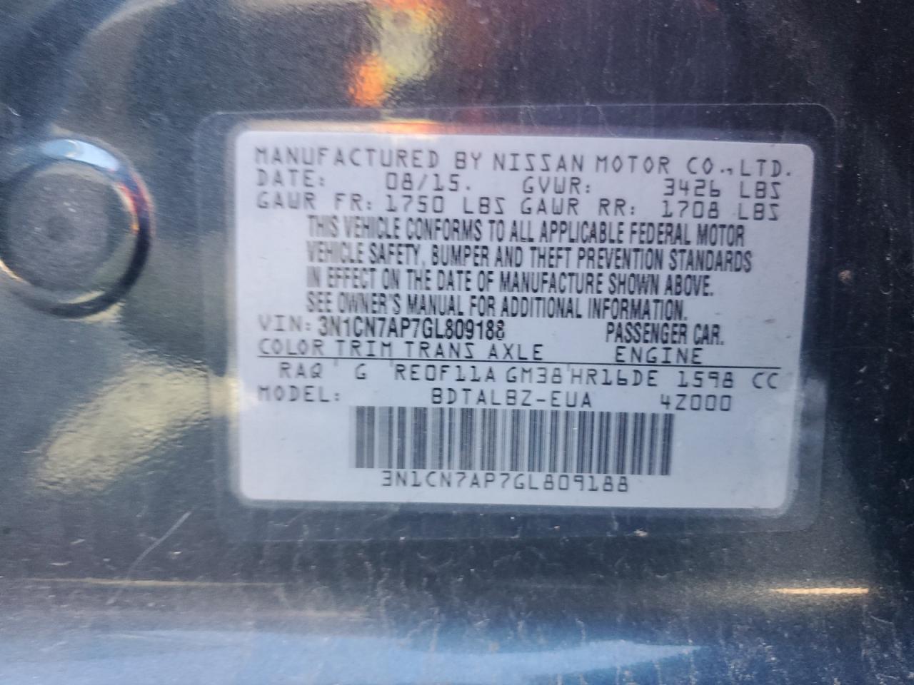 2016 Nissan Versa - Image 12