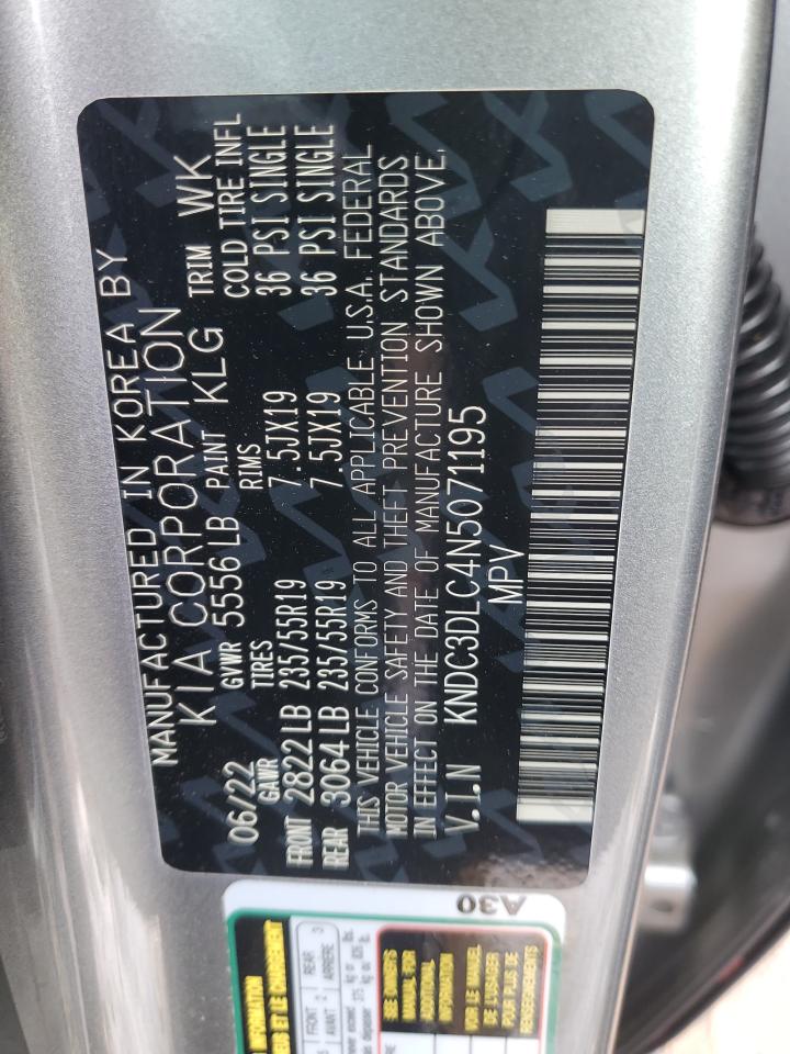 2022 Kia Ev6 Light VIN: KNDC3DLC4N5071195 Lot: 79142124