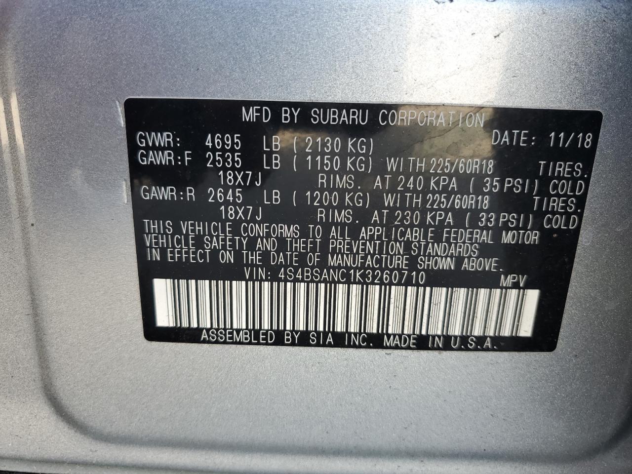 2019 Subaru Outback - Image 13