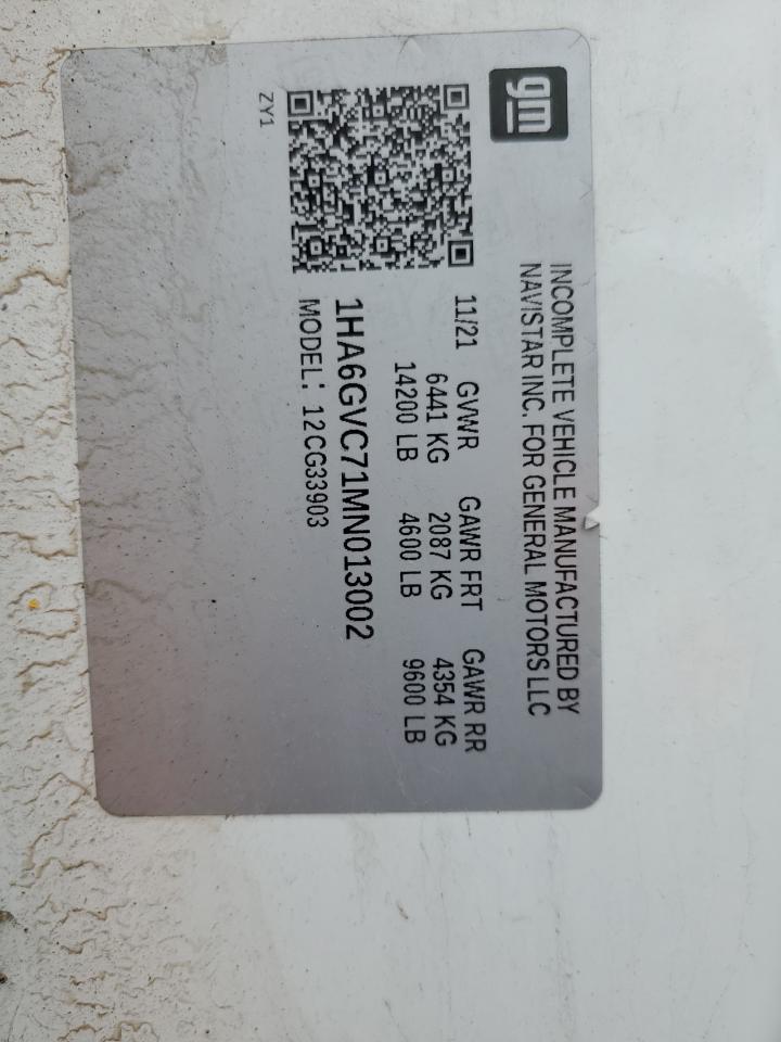 2021 Chevrolet Express G4500 VIN: 1HA6GVC71MN013002 Lot: 78743784