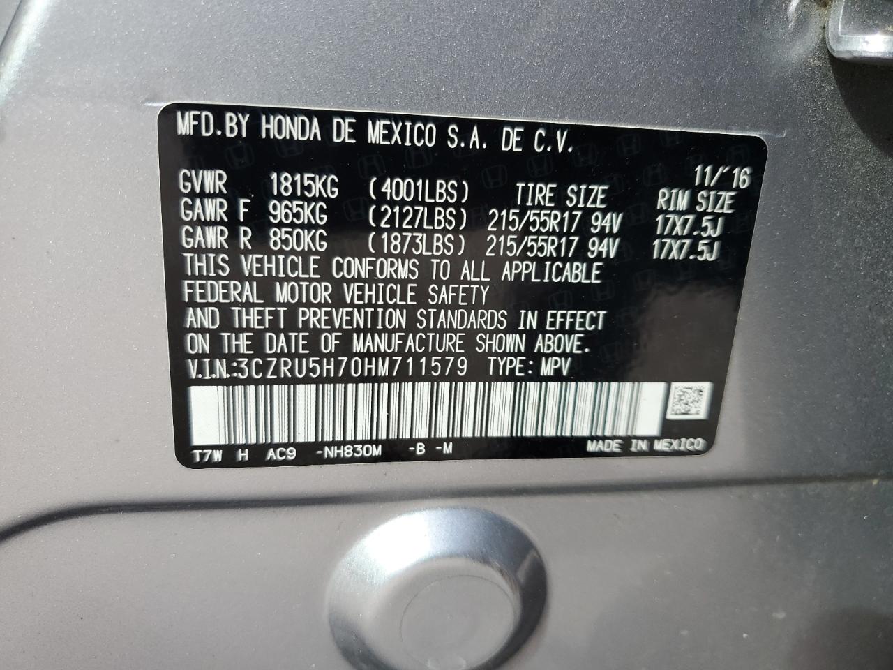 2017 Honda HR-V - Image 14