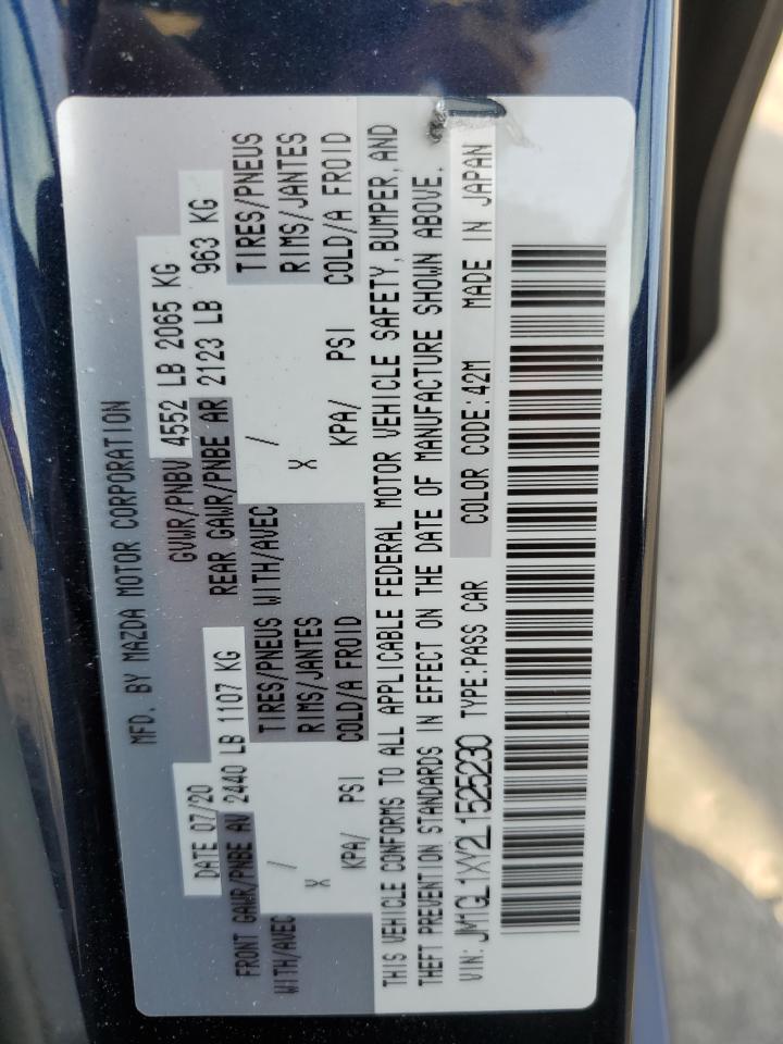 2020 Mazda 6 Signature VIN: JM1GL1XY2L1525230 Lot: 81858744