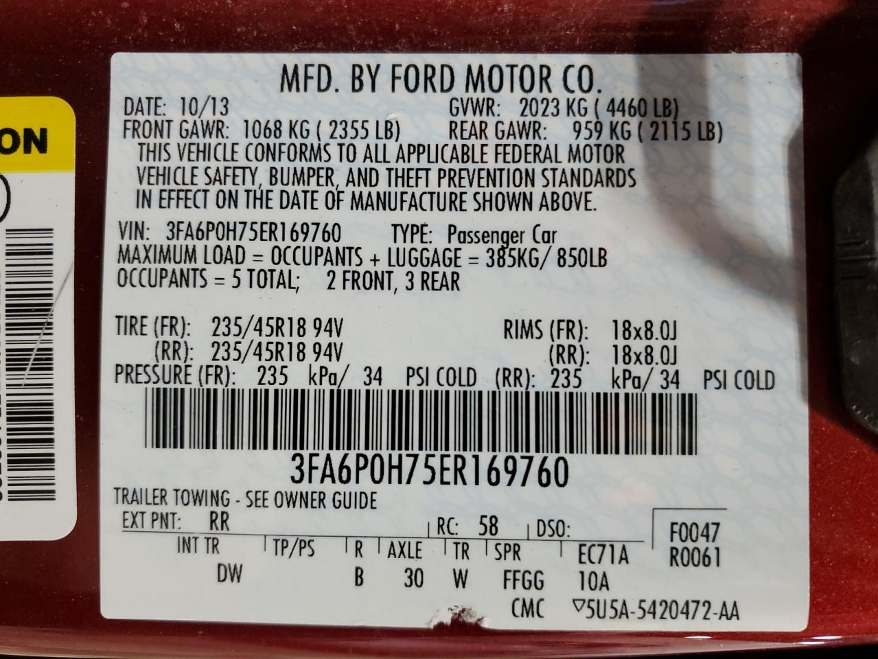 2014 Ford Fusion - Image 13