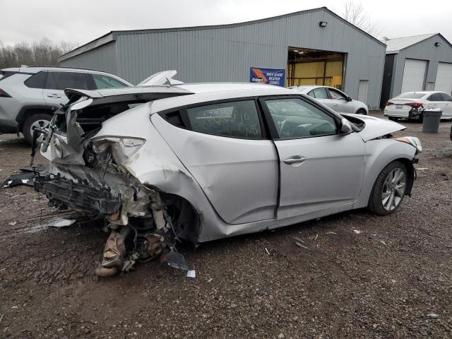 Coupet HYUNDAI VELOSTER 2017 Srebrny