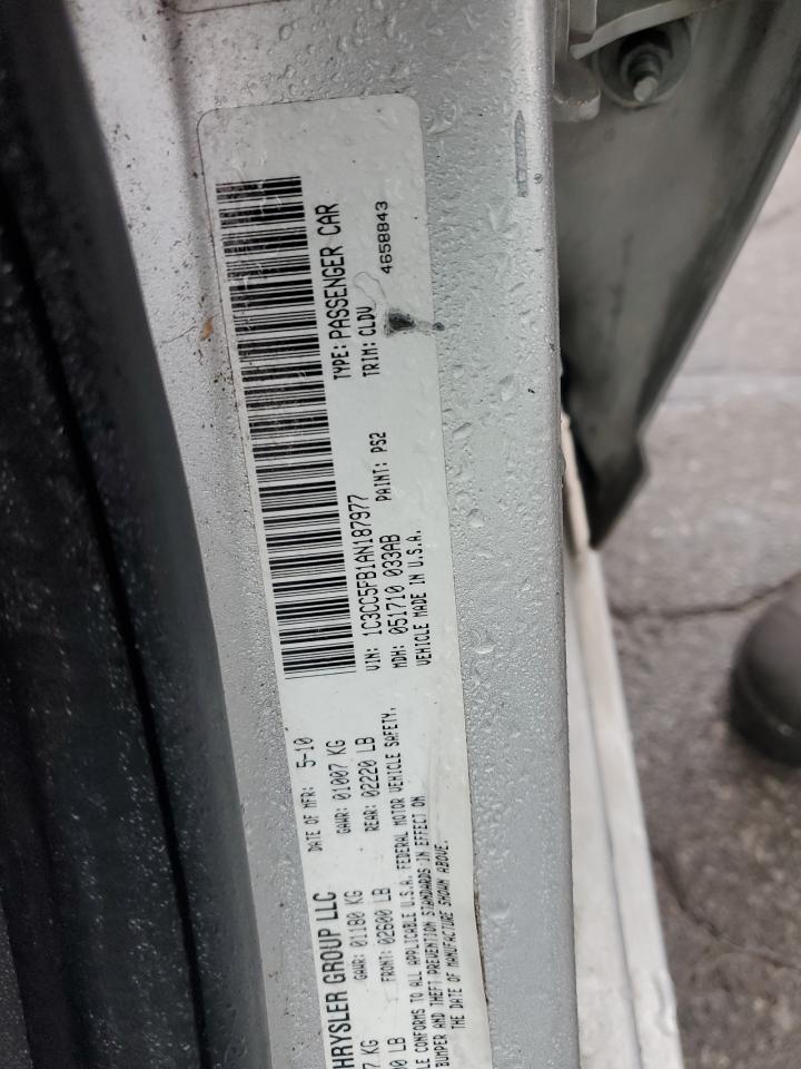 2010 Chrysler Sebring Limited VIN: 1C3CC5FB1AN187977 Lot: 81349574