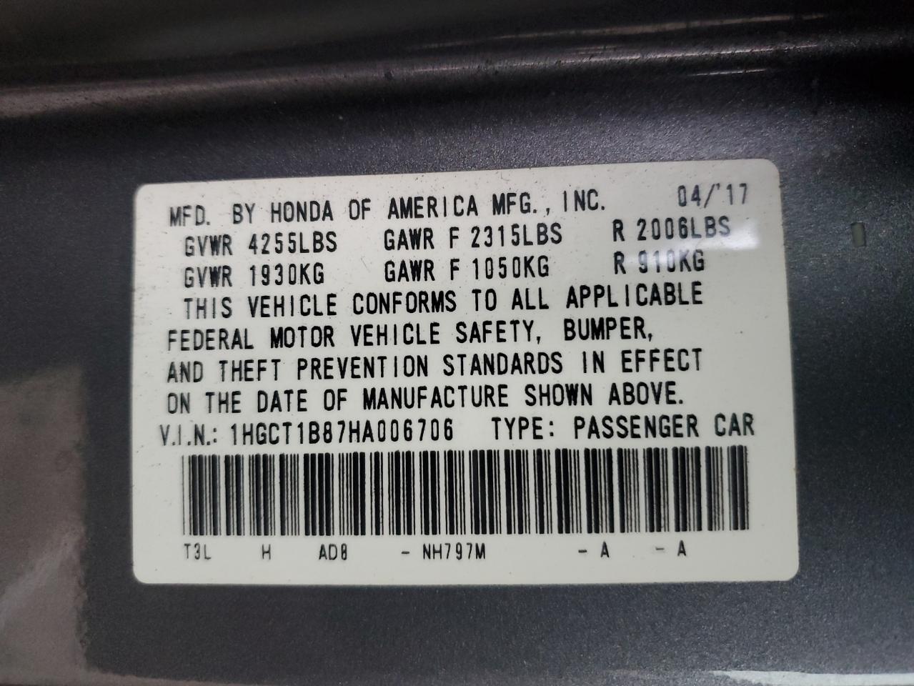 2017 Honda Accord - Image 12