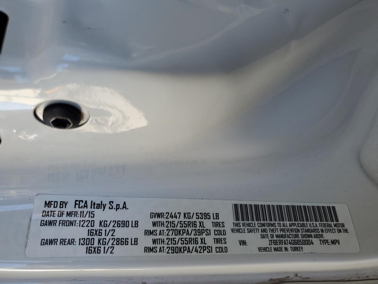 2016 Ram Promaster City VIN: ZFBERFAT4G6B50004 Lot: 81979534