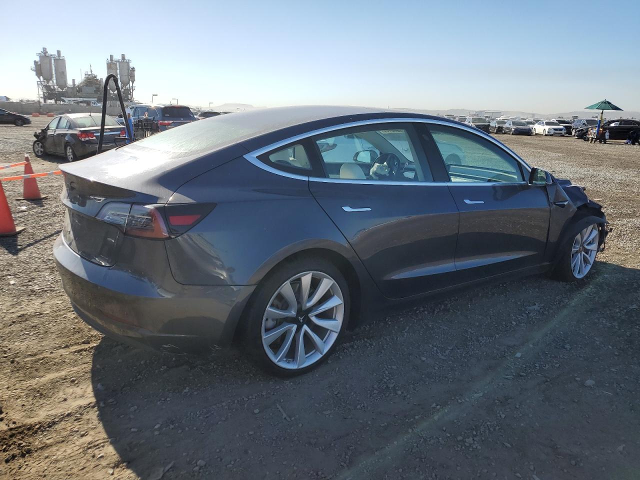 VIN 5YJ3E1EA9JF155929 2018 TESLA MODEL 3 no.3