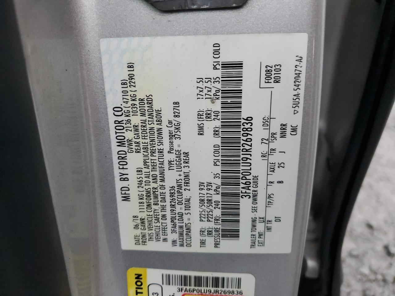 2018 Ford Fusion - Image 14