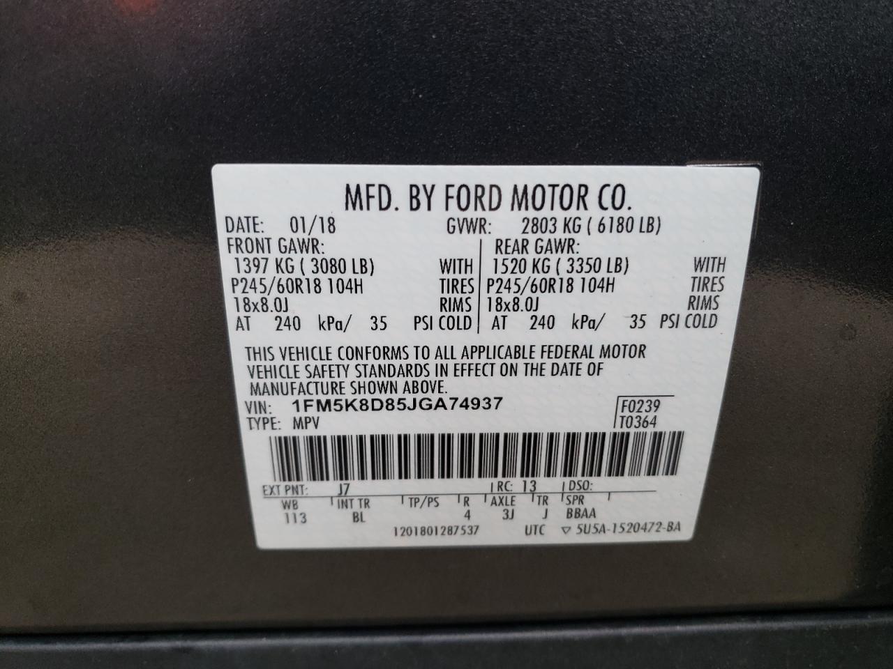 2018 Ford Explorer - Image 13