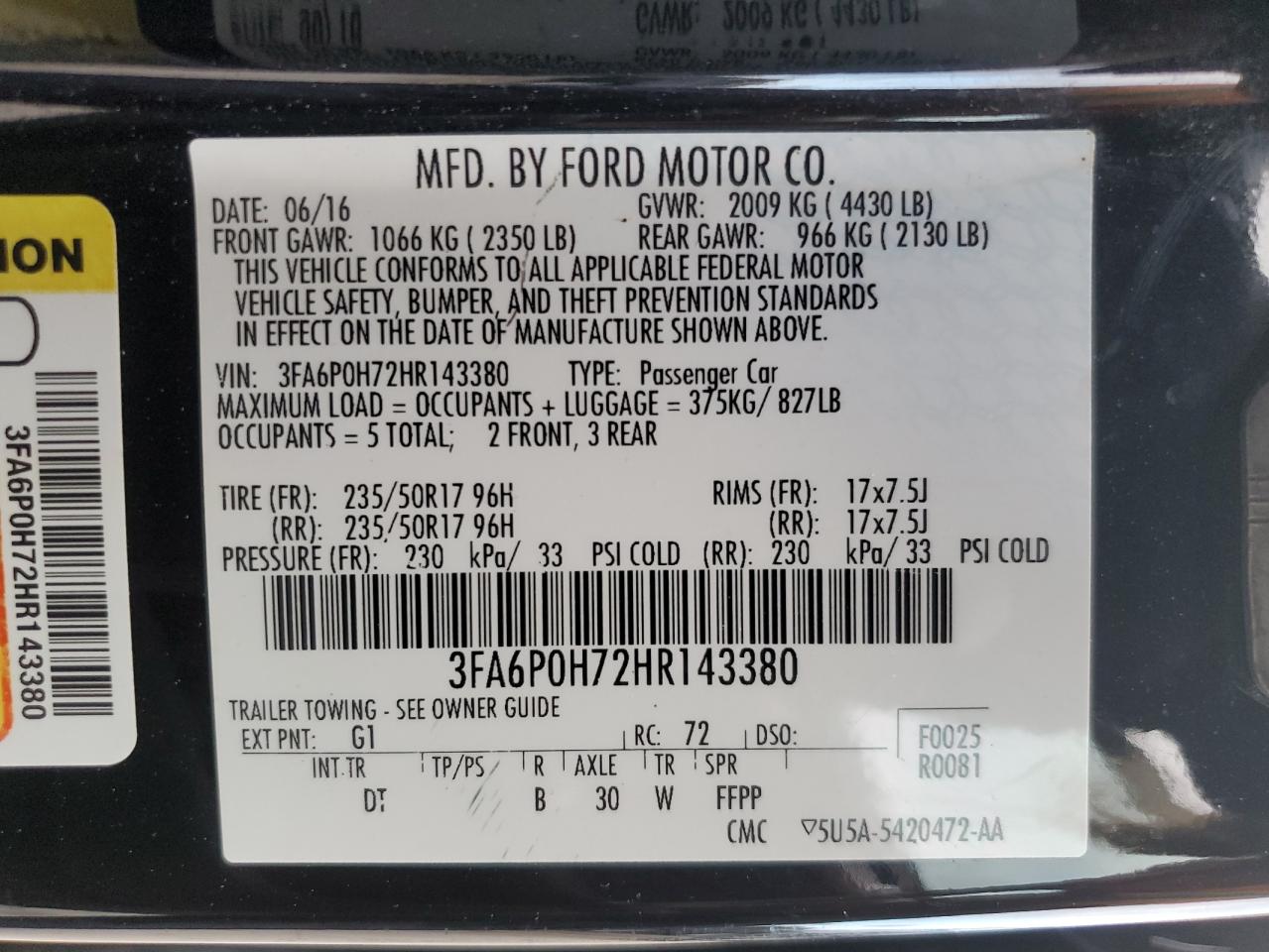 2017 Ford Fusion - Image 12