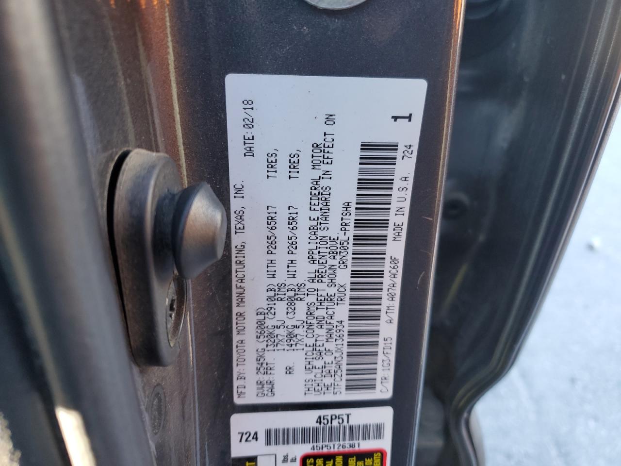 2018 Toyota Tacoma Double Cab VIN: 5TFCZ5AN3JX136934 Lot: 81272884