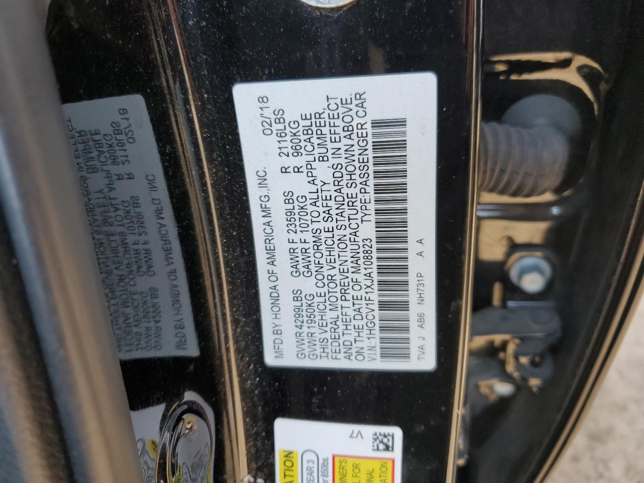 2018 Honda Accord - Image 12