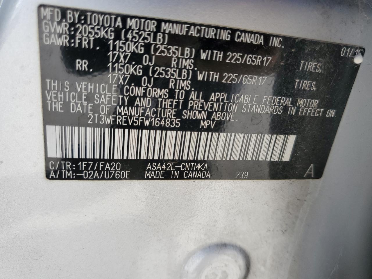 2015 Toyota RAV 4 - Image 13