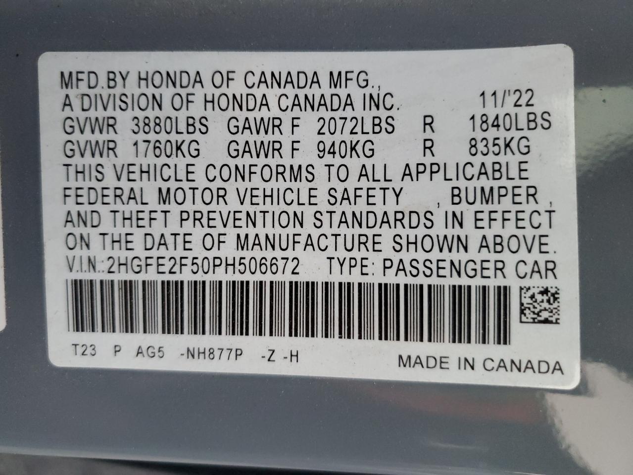 2023 Honda Civic - Image 13