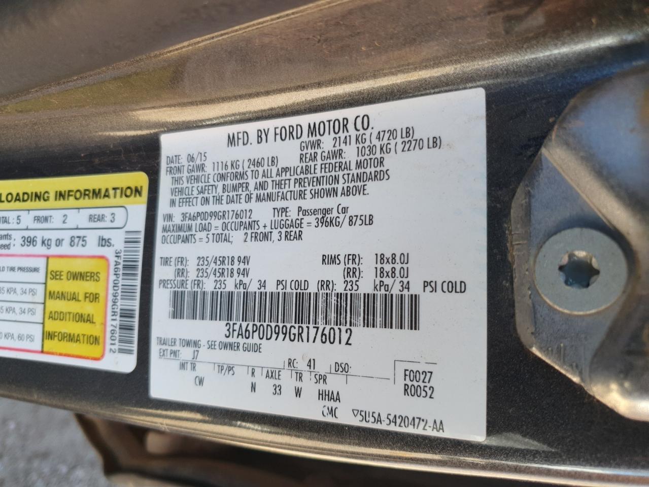 2016 Ford Fusion - Image 12