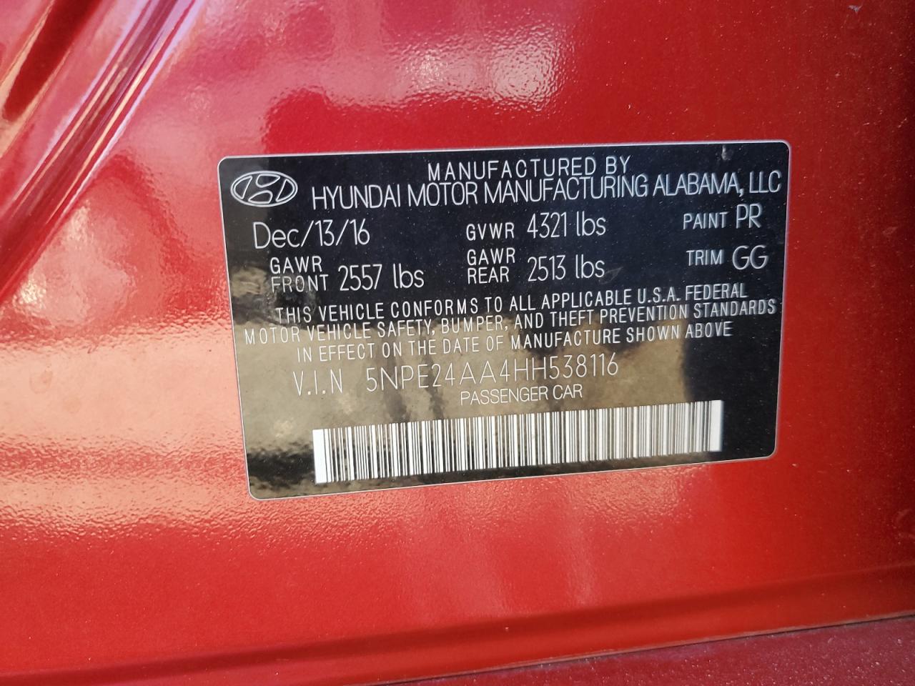 2017 Hyundai Sonata - Image 12