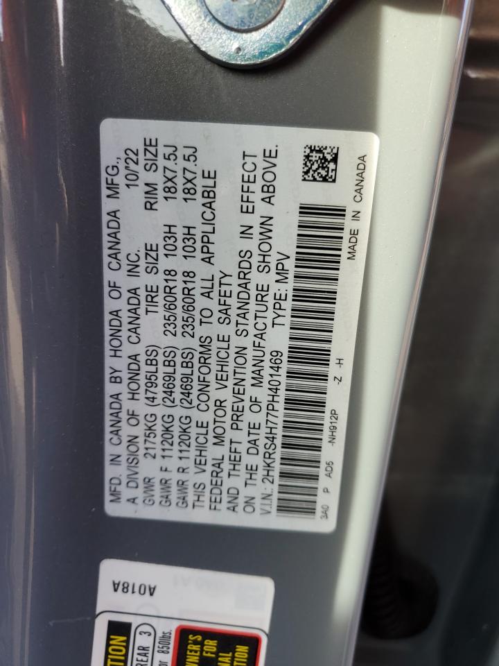 2023 Honda Cr-V Exl VIN: 2HKRS4H77PH401469 Lot: 81154294