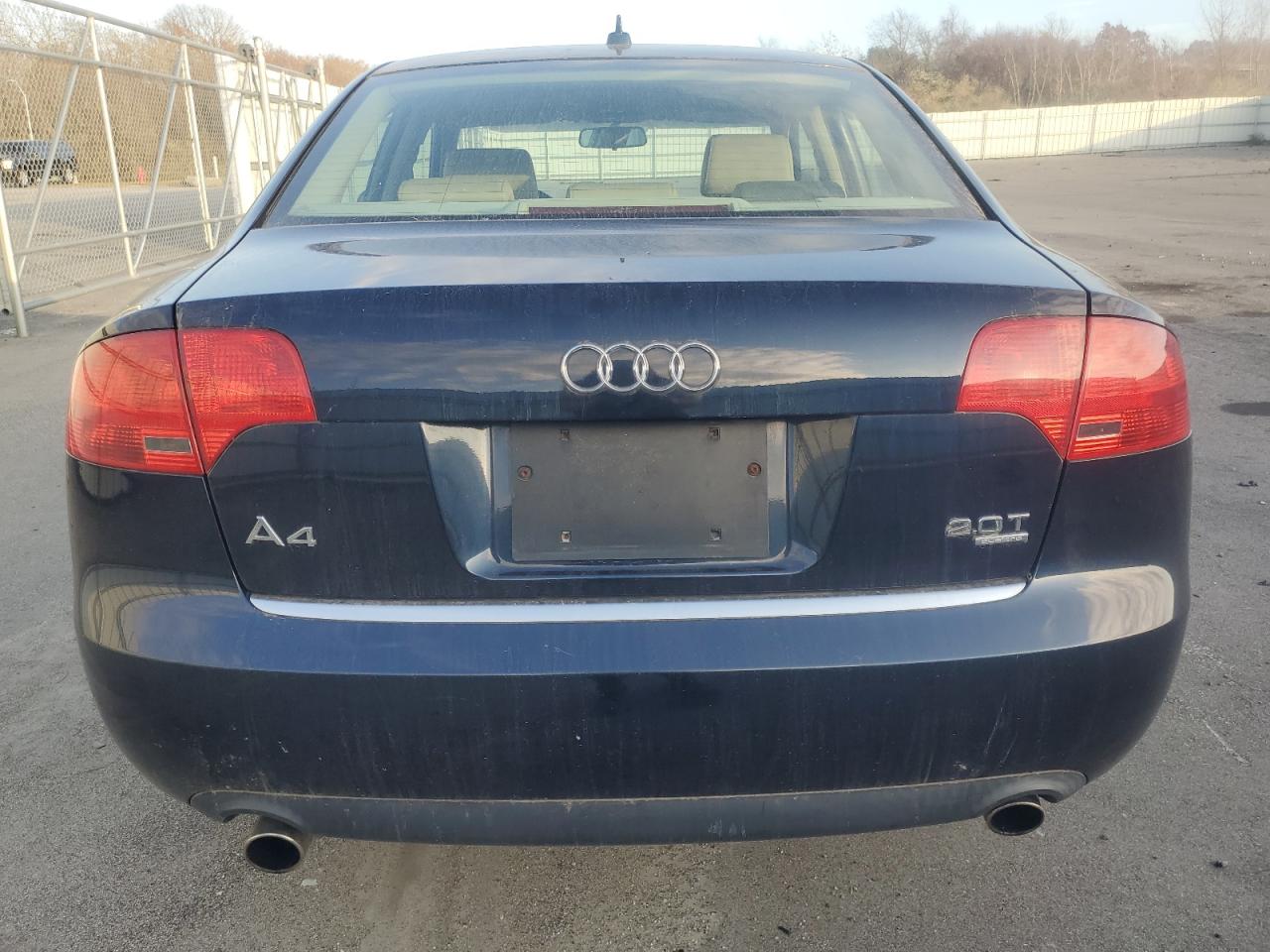 2007 Audi A4 2.0T Quattro VIN: WAUDF78E67A137728 Lot: 79691754