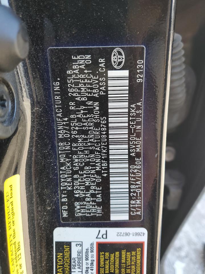 VIN 4T1BF1FK7EU848765 2014 TOYOTA CAMRY no.13