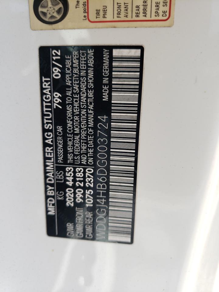 2013 Mercedes-Benz C 250 VIN: WDDGJ4HB6DG003724 Lot: 82389954