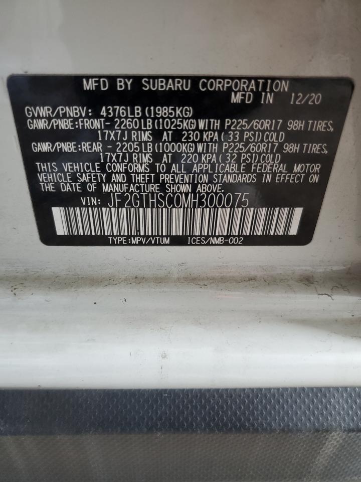 2021 Subaru Crosstrek Sport VIN: JF2GTHSC0MH300075 Lot: 82800694