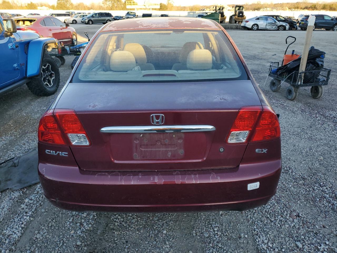 2003 Honda Civic Ex VIN: 2HGES26863H523601 Lot: 79618624