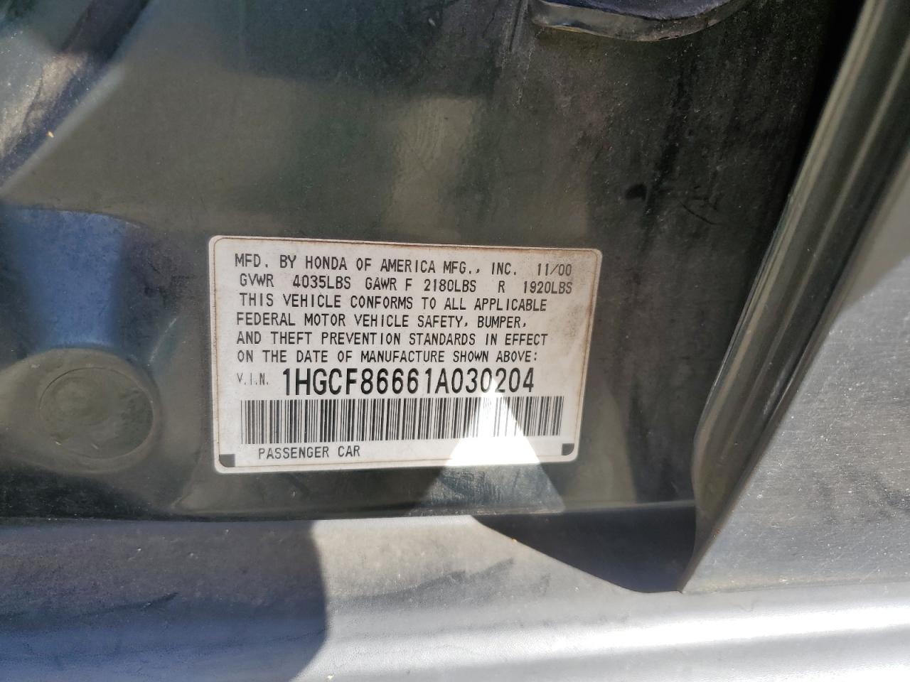 2001 Honda Accord - Image 14