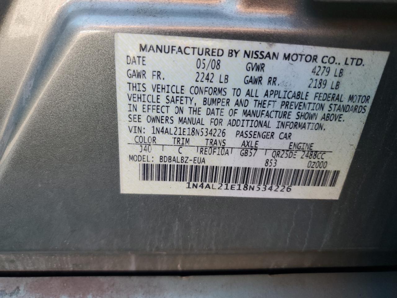 2008 Nissan Altima - Image 14
