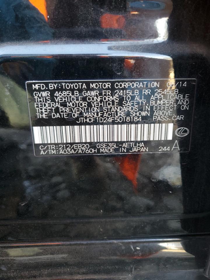 2015 Lexus Is 250 VIN: JTHCF1D24F5018184 Lot: 78666644