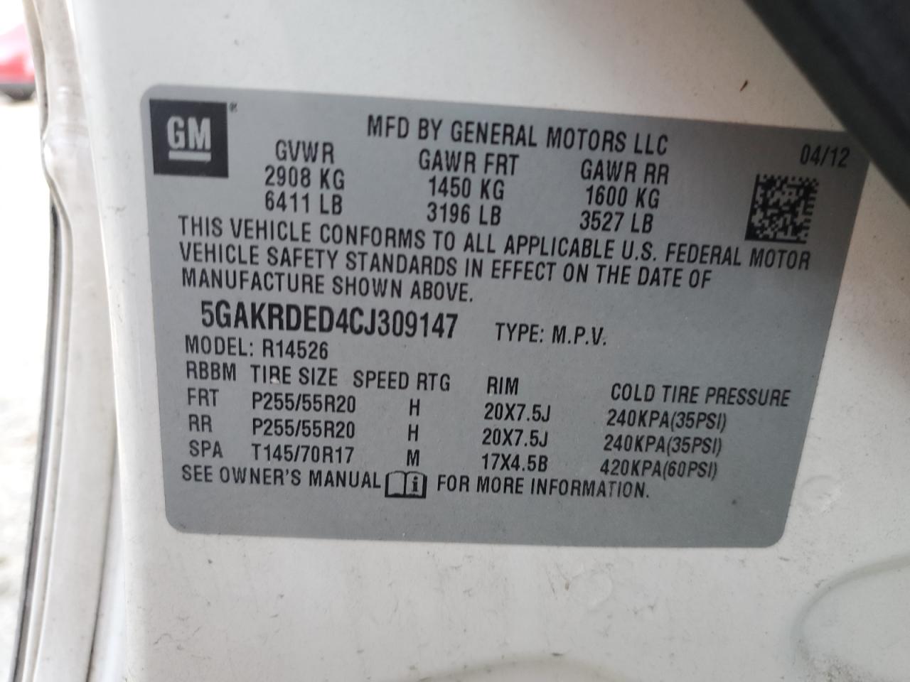 2012 Buick Enclave - Image 13